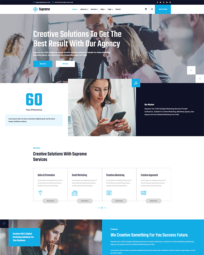 Supreme <br /> SEO & Digital Marketing HTML5 Template